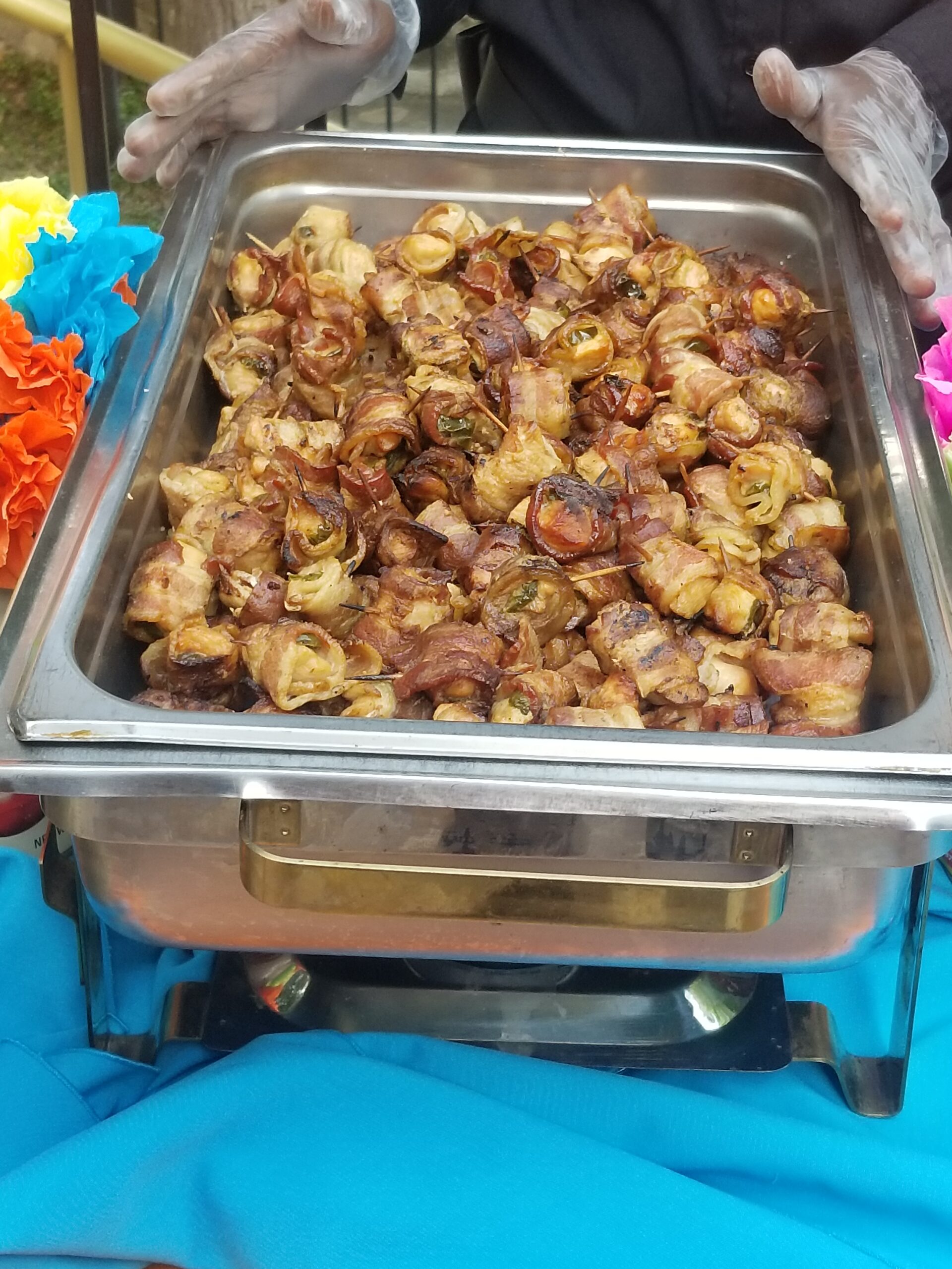 Tray of Food on a Table